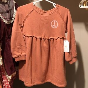 NWT Little Co Peace Sign dress